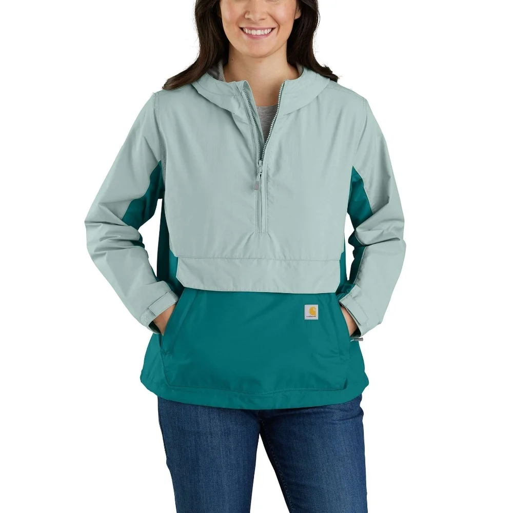 Carhartt Women's Rain Defender Loose Fit Lightweight Packable Anorak,Shaded sz S - Picture 1 of 7